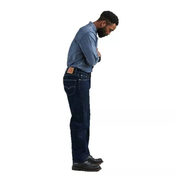 Levi's 550 Men's Size 32x36 Relaxed Fit Tapered Leg Jeans Stretch Blue Denim NWT - Picture 2 of 14